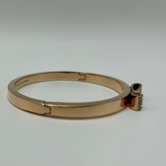 Kate Spade Rose Gold Bow Bangle Bracelet - Picture 7 of 8